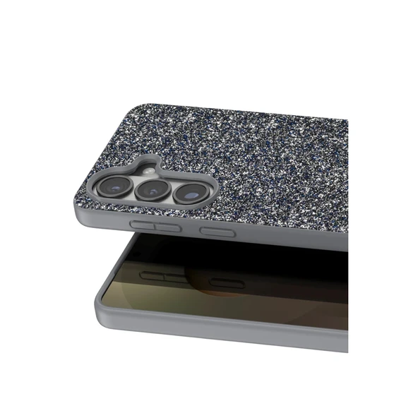 Samsung Galaxy S26 Bright Simli Kapak - Gümüş - Resim 2