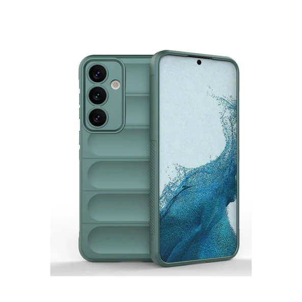 Samsung Galaxy S24 Kılıf Optimum Silikon - Koyu Yeşil ürün görseli 1