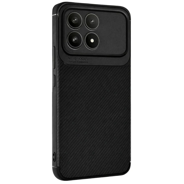 Xiaomi Poco F8 Pro Auto Focus Karbon Kapak - Siyah ürün görseli 1