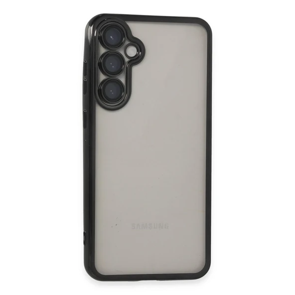 Samsung Galaxy S23 Fe Kılıf Kamera Korumalı Lensli Silikon - Siyah ürün görseli 1