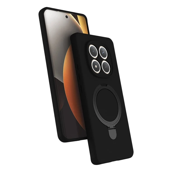 Xiaomi Redmi Note 15 Pro 4g Regal Magsafe Standlı Kapak - Siyah ürün görseli 1