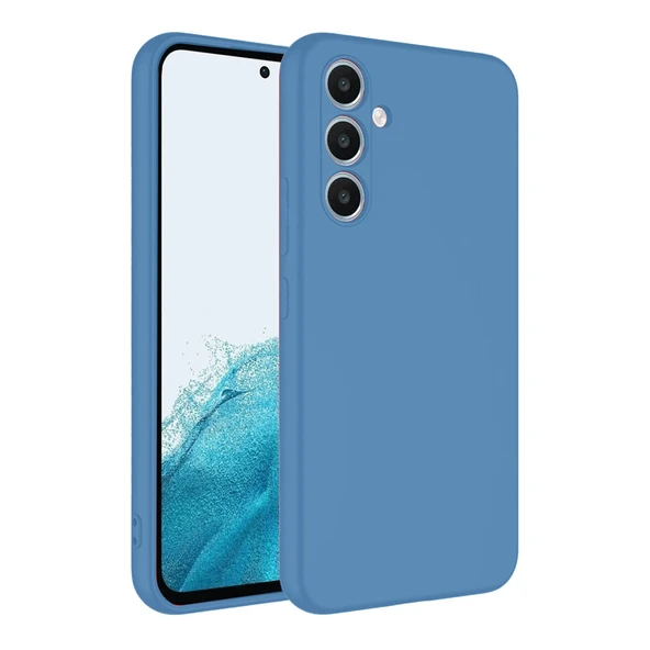 Samsung Galaxy A16 5g Kılıf First Silikon - Mavi ürün görseli 1