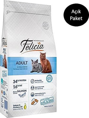 Felicia Somonlu 4 kg Yetişkin Kedi Maması - Açık Paket ürün görseli 1