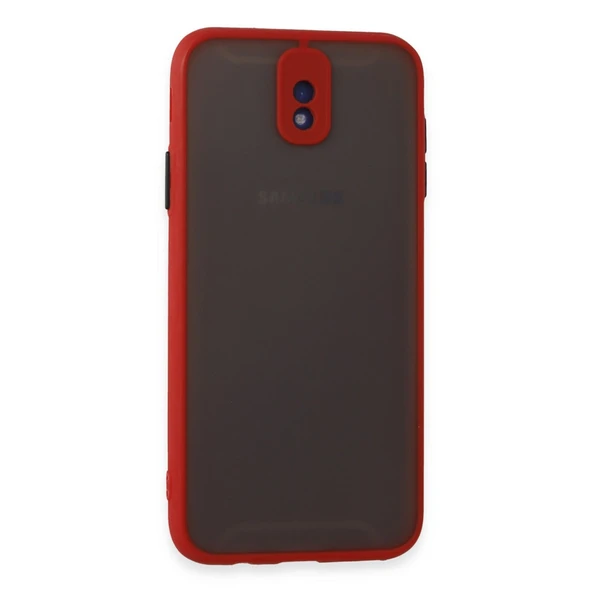 Samsung Galaxy J7 Pro / J730 Kılıf Montreal Silikon Kapak - Kırmızı ürün görseli 1