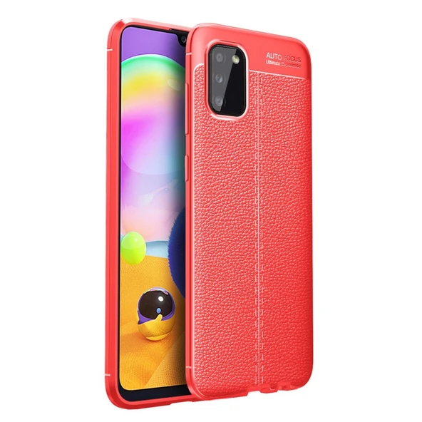 Samsung Galaxy A02s Kılıf Auto Focus Kapak - Kırmızı ürün görseli 1