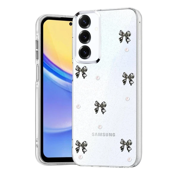 Samsung Galaxy S25 Fiyonk Desenli Kapak - Desen 8 ürün görseli 1