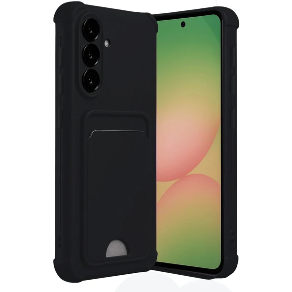Samsung Galaxy A17 5g Kelvin Kartvizitli Silikon - Siyah ürün görseli 1
