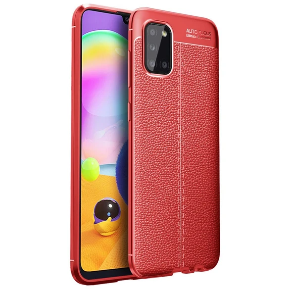 Samsung Galaxy A31 Kılıf Auto Focus Kapak - Kırmızı ürün görseli 1