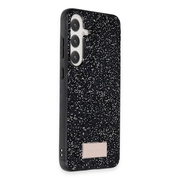 Samsung Galaxy A05S Bright Simli Kapak - Siyah - Resim 2