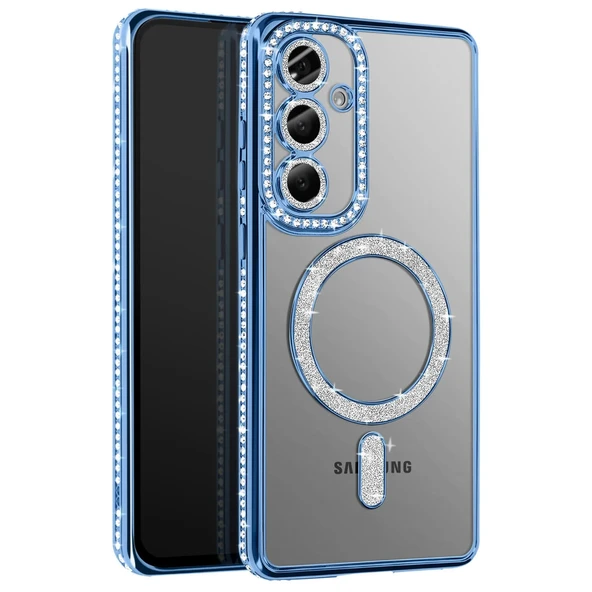 Samsung Galaxy S26 Joke Simli Magneticsafe Kılıf - Mavi ürün görseli 1