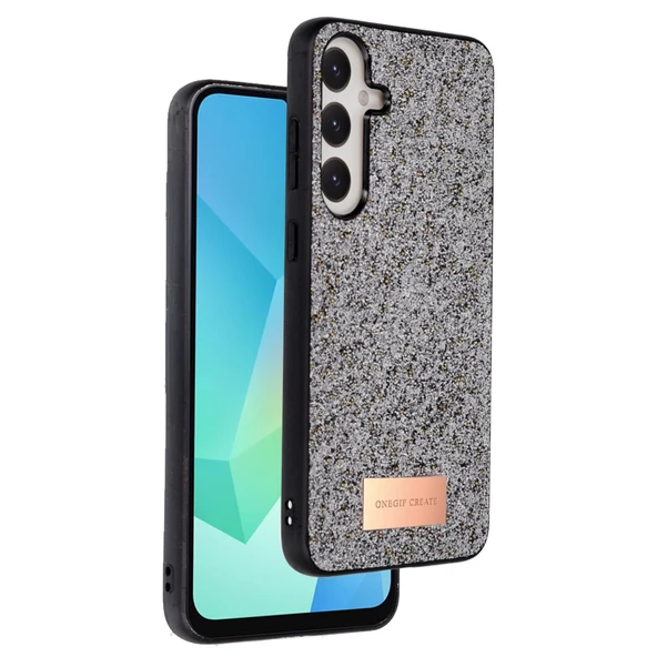 Samsung Galaxy A16 5g Bright Simli Kapak - Gümüş ürün görseli 1