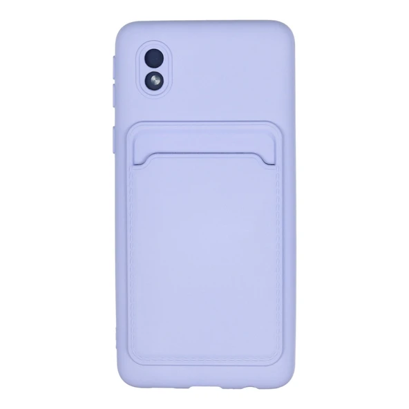 Samsung Galaxy A01 Core Kılıf Kelvin Kartvizitli Silikon - Lila ürün görseli 1
