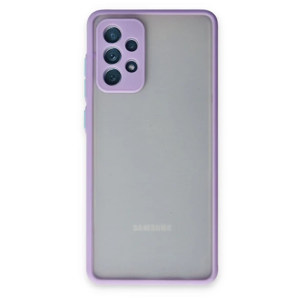 Samsung Galaxy A72 Kılıf Montreal Silikon Kapak - Mor ürün görseli 1