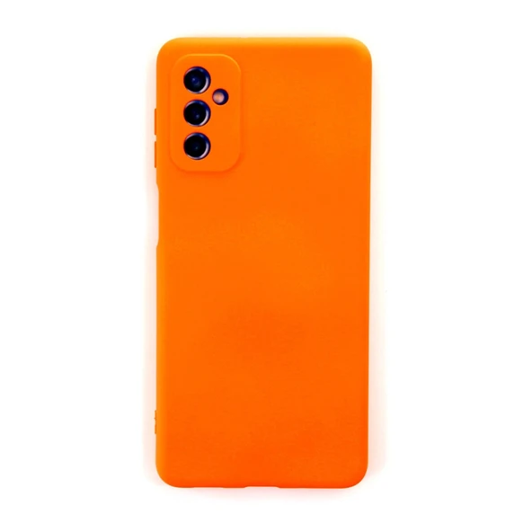 Samsung Galaxy M52 5g Kılıf Nano İçi Kadife Silikon - Turuncu ürün görseli 1