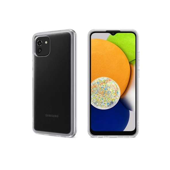 Samsung Galaxy A03 Kılıf Lüx Şeffaf Silikon ürün görseli 1