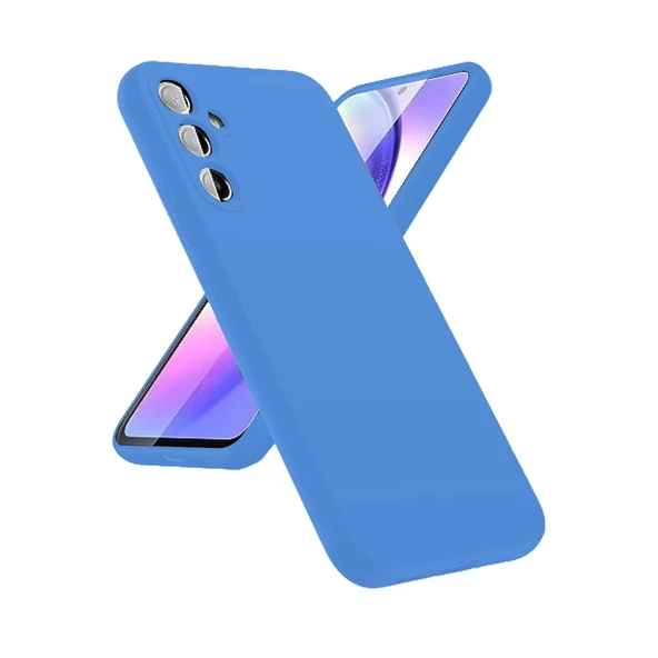 Samsung Galaxy A24 4g Kılıf First Silikon - Mavi ürün görseli 1