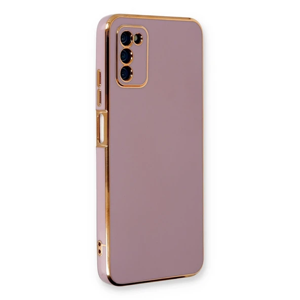 Samsung Galaxy A03s Kılıf Volet Silikon - Mor ürün görseli 1