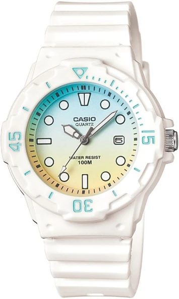 CASIO LRW-200H-2E2VDR BEYAZ SİLİKON KORDON ÇOCUK KOL SAATİ ürün görseli 1