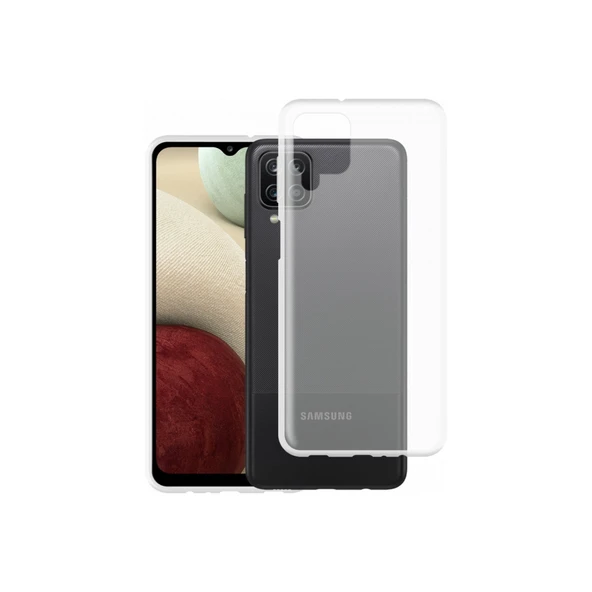 Samsung Galaxy A12 Kılıf Lüx Şeffaf Silikon ürün görseli 1