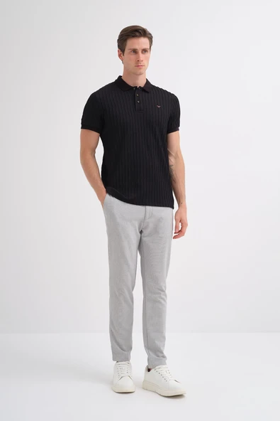 Cazador 40520 Erkek Siyah Polo Yaka Tshirt ürün görseli 1