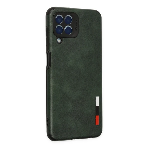 Samsung Galaxy M33 Kılıf Loop Deri Silikon - Yeşil - Resim 3