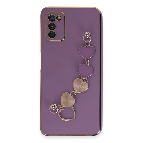 Samsung Galaxy A03s Kılıf Esila Silikon - Mor ürün görseli 1