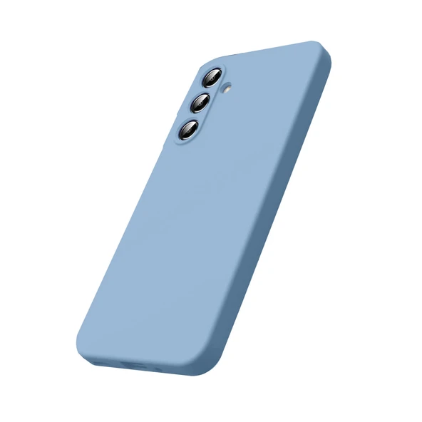 Samsung Galaxy S25 Fe First Silikon - Mavi - Resim 3