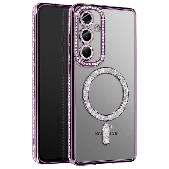 Samsung Galaxy S26 Joke Simli Magneticsafe Kılıf - Derin Mor ürün görseli 1