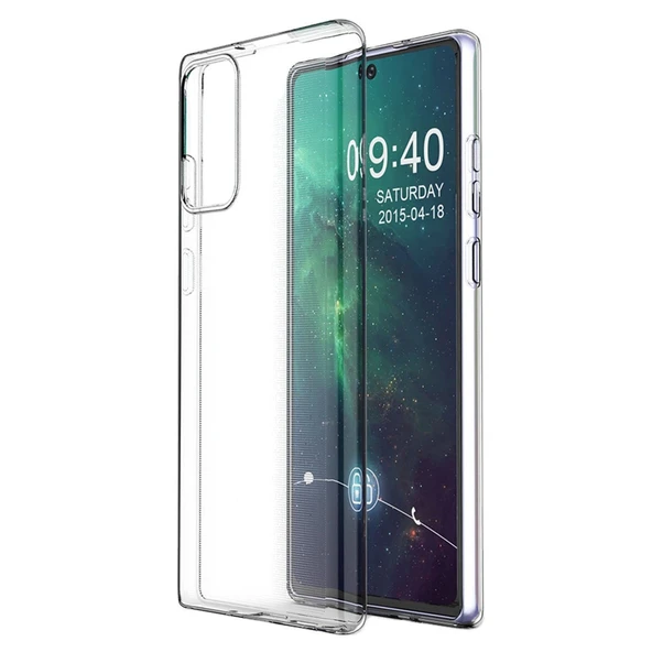 Samsung Galaxy Note 20 Kılıf Lüx Şeffaf Silikon ürün görseli 1