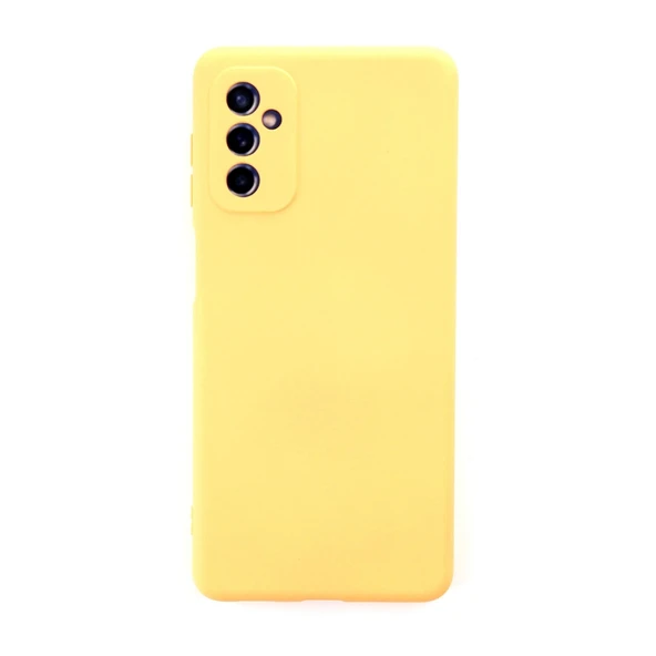 Samsung Galaxy M52 5g Kılıf Nano İçi Kadife Silikon - Sarı ürün görseli 1