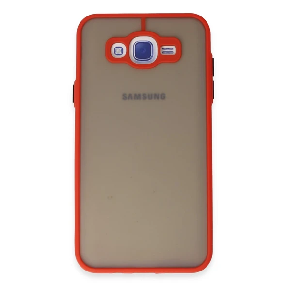 Samsung Galaxy J7 Kılıf Montreal Silikon Kapak - Kırmızı ürün görseli 1
