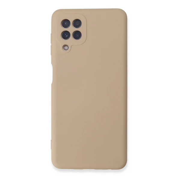 Samsung Galaxy A22 Kılıf Nano İçi Kadife Silikon - Pudra ürün görseli 1