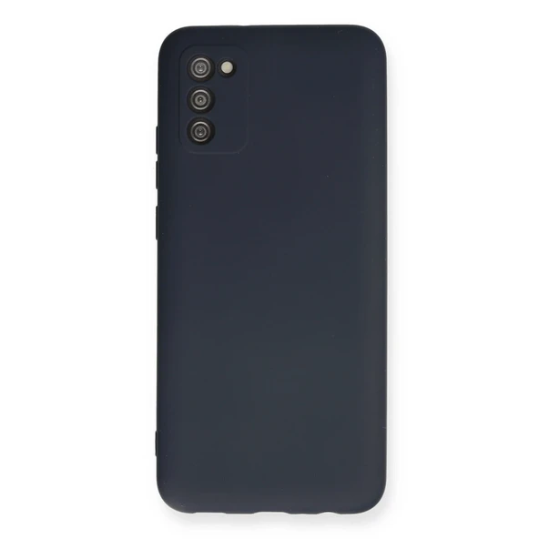 Samsung Galaxy A03s Kılıf Nano İçi Kadife Silikon - Lacivert ürün görseli 1