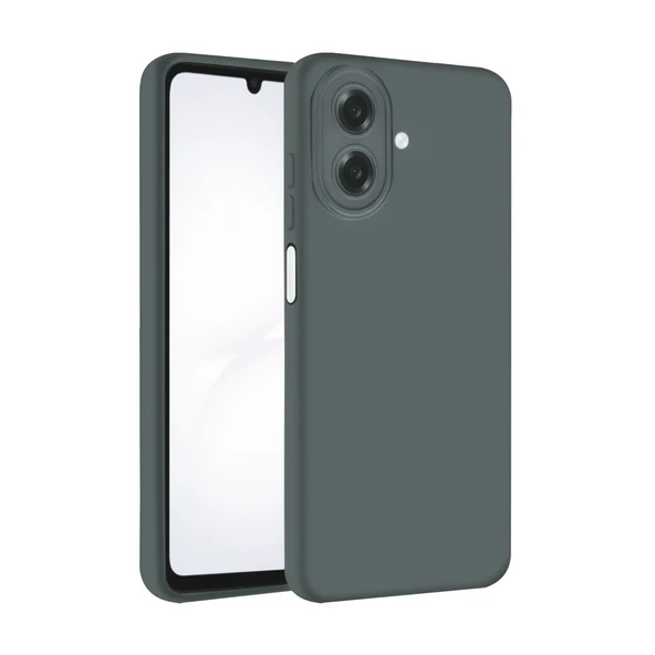 Samsung Galaxy A07 4g Nano İçi Kadife Silikon - Gri ürün görseli 1