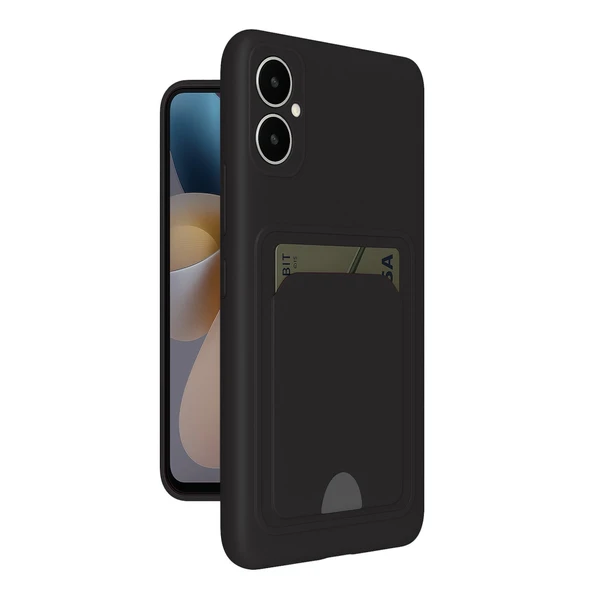 Samsung Galaxy A05 Kelvin Kartvizitli Silikon - Siyah ürün görseli 1