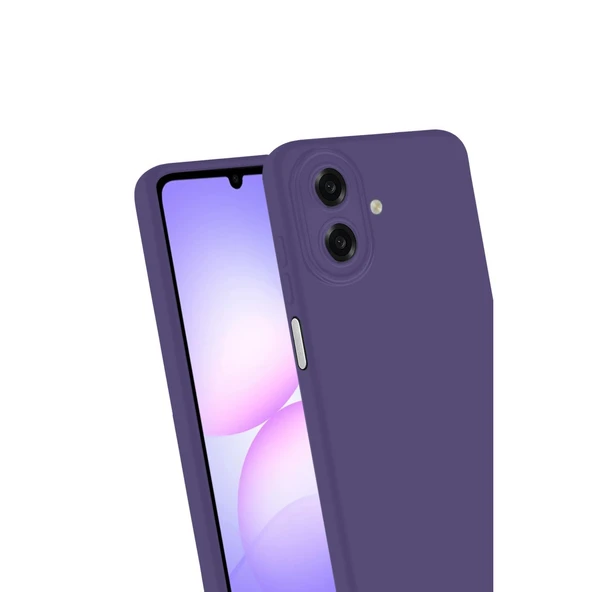 Samsung Galaxy A07 4g First Silikon - Mürdüm - Resim 3