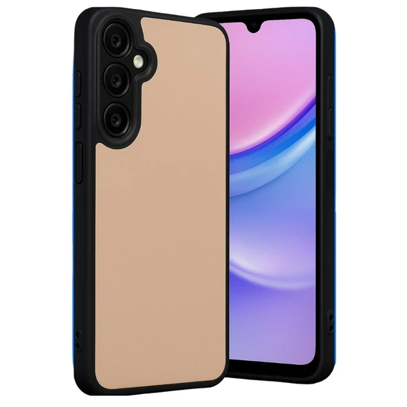 Samsung Galaxy M15 Kılıf Aras Deri Kapak - Pudra ürün görseli 1