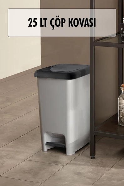 25 Litre Basmalı Çöp Kovası ürün görseli 1