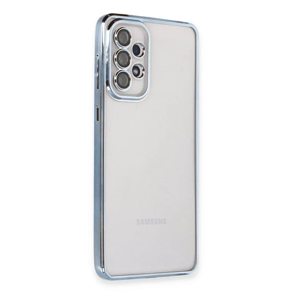 Samsung Galaxy A53 5g Kılıf Kamera Korumalı Lensli Silikon - Açık Mavi ürün görseli 1