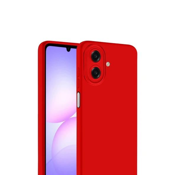 Samsung Galaxy A07 4g First Silikon - Kırmızı - Resim 2