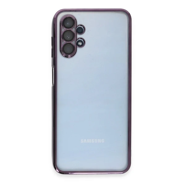 Samsung Galaxy A13 4g Kılıf Kamera Korumalı Lensli Silikon - Mor ürün görseli 1