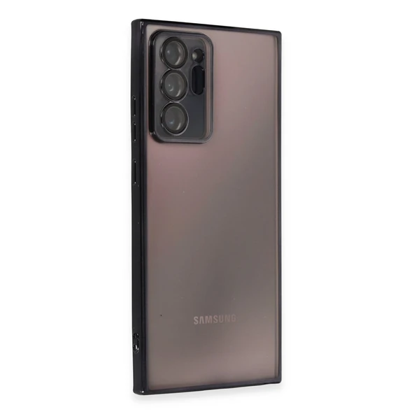 Samsung Galaxy Note 20 Ultra Kılıf Kamera Korumalı Lensli Silikon - Siyah ürün görseli 1