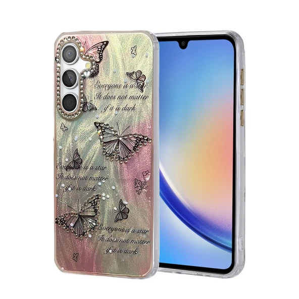 Samsung Galaxy A34 5g Kılıf Blade Aynalı Desenli Kapak - Desen 6 ürün görseli 1