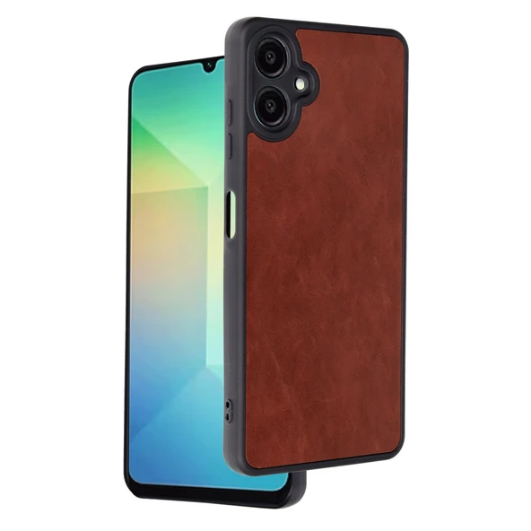 Samsung Galaxy A06 Kılıf Aras Deri Kapak - Bordo ürün görseli 1