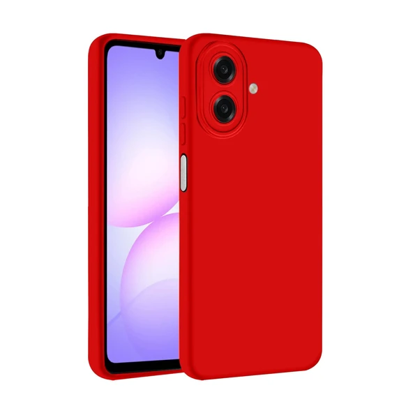Samsung Galaxy A07 4g First Silikon - Kırmızı ürün görseli 1