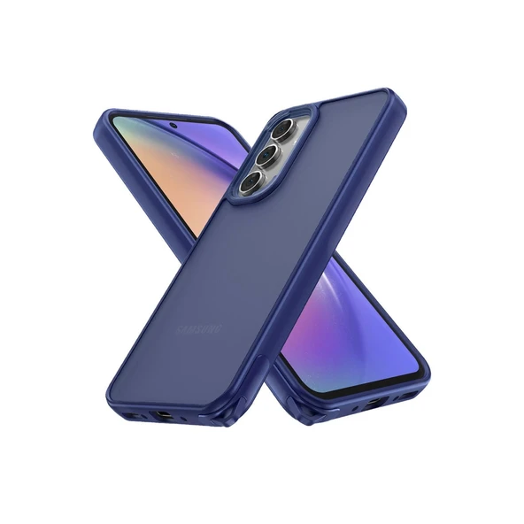 Samsung Galaxy A05S Kılıf Elegant Kapak - Lacivert ürün görseli 1