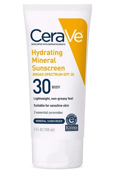 CeraVe SPF30 Nemlendirici Mineral Vücut Güneş Kremi 150ML ürün görseli 1