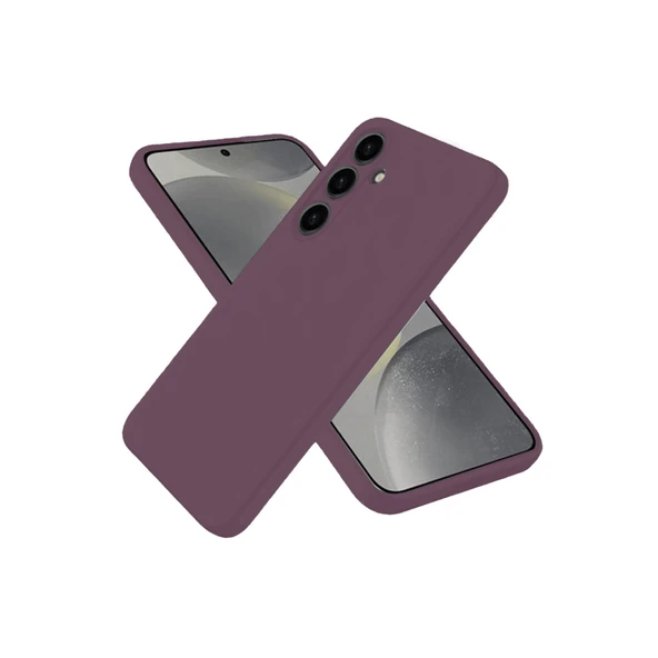 Samsung Galaxy A06 Kılıf First Silikon - Mürdüm ürün görseli 1