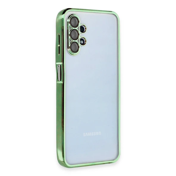 Samsung Galaxy A13 4g Kılıf Kamera Korumalı Lensli Silikon - Yeşil ürün görseli 1
