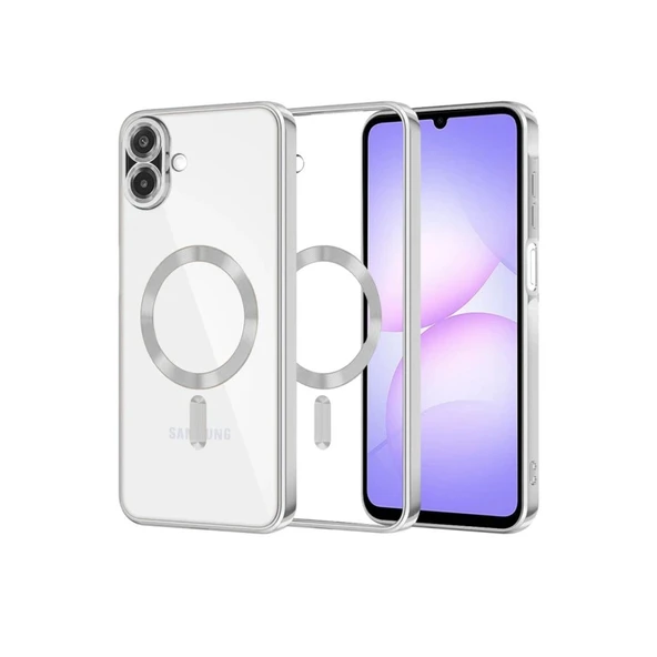 Samsung Galaxy A07 4g Kross Magneticsafe Kapak - Gümüş ürün görseli 1